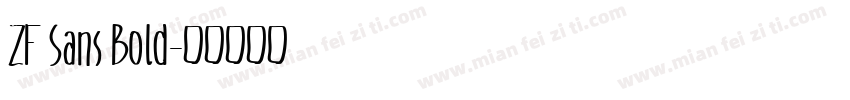 ZF Sans Bold字体转换